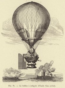 El globo a eolípila de Emile Gire (1843) de French School